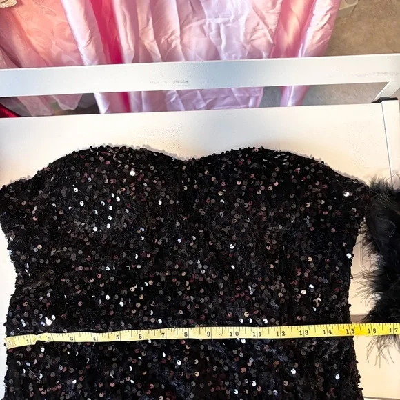 NEW Emerald Green Dress Sequin Dress with Long Sleeves NWOT Size 1XL/16W - Picture 11 of 14